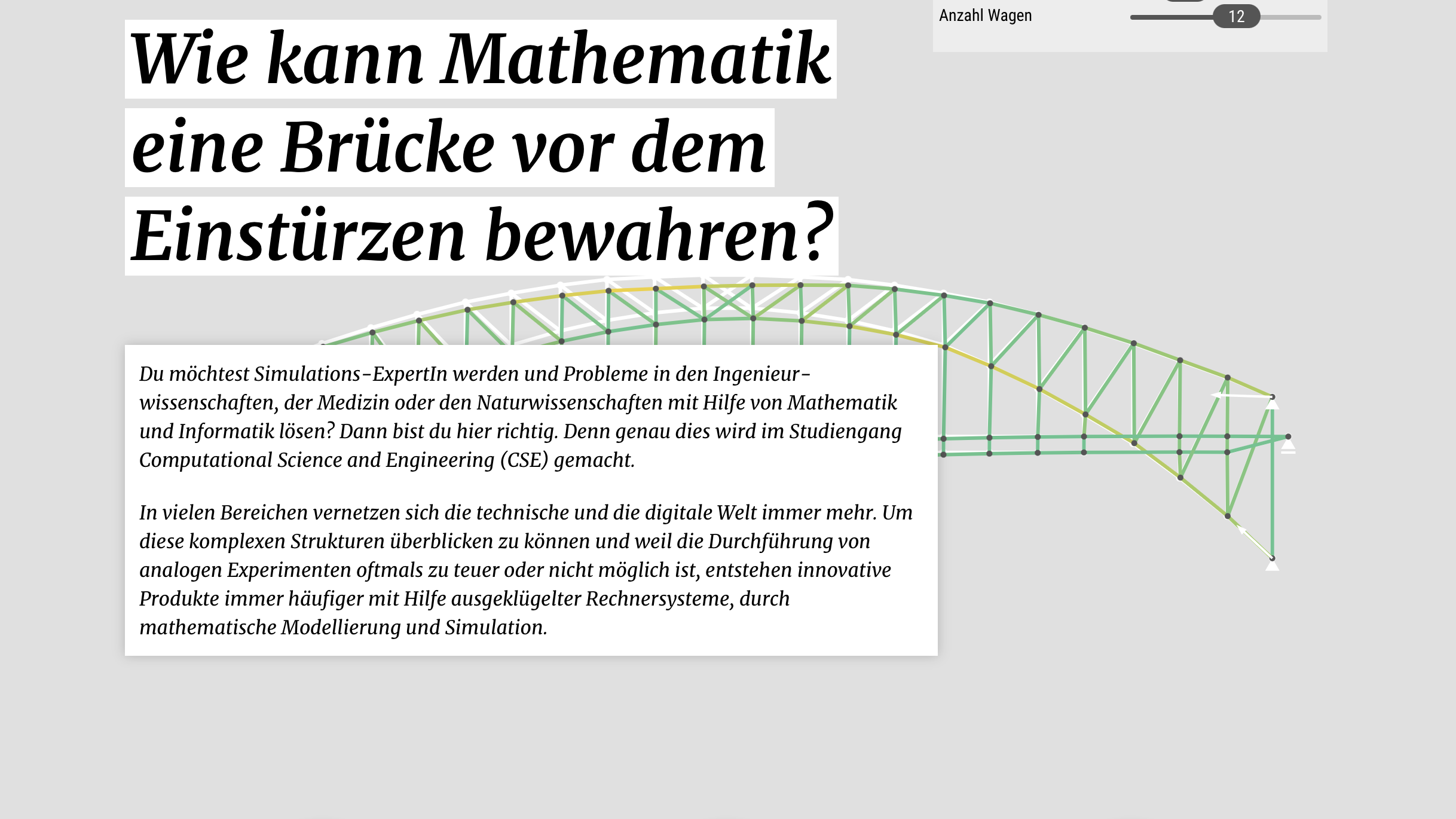 Animation_zur_mathematische Modellierung einer Brücke im Studiengang CSE