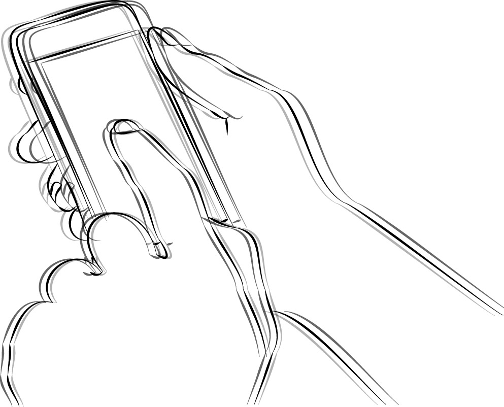 Illustration zum Projekt: Improving Input Accuracy on Smartphones