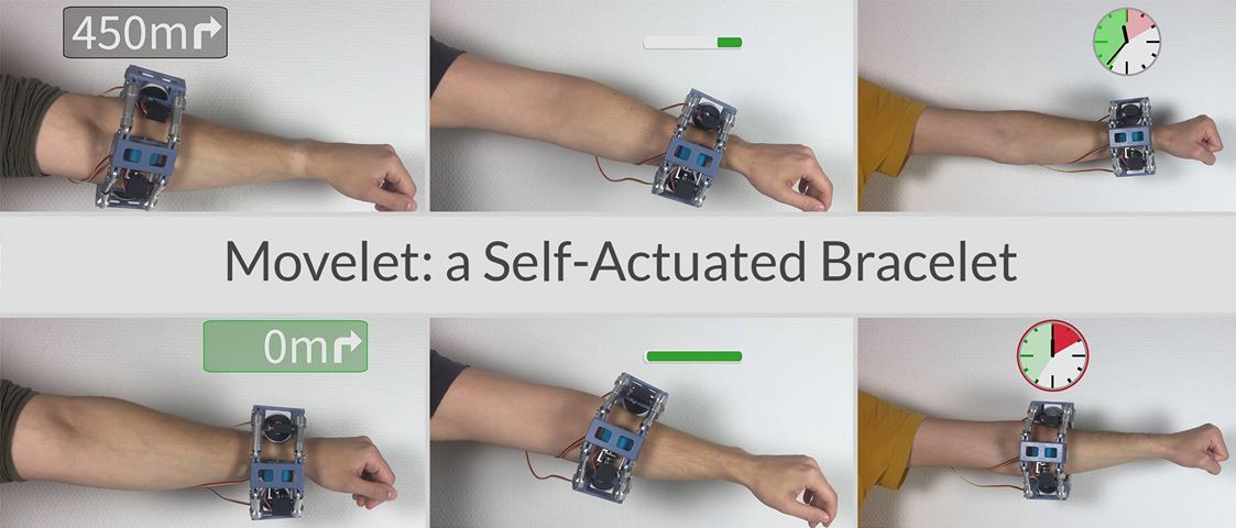 Movelet - Ein selbstfahrendes Armband für kontinuierliches Feedback auf dem Unterarm