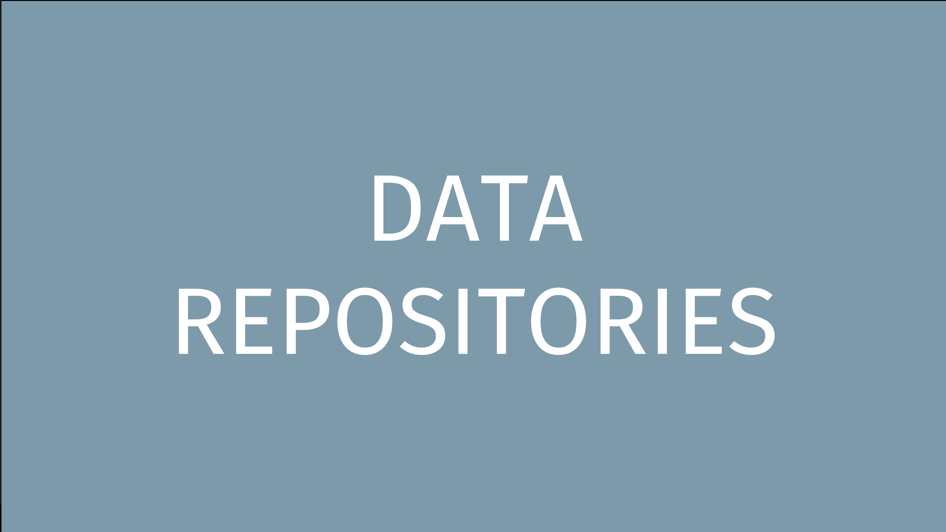 Data Repositories