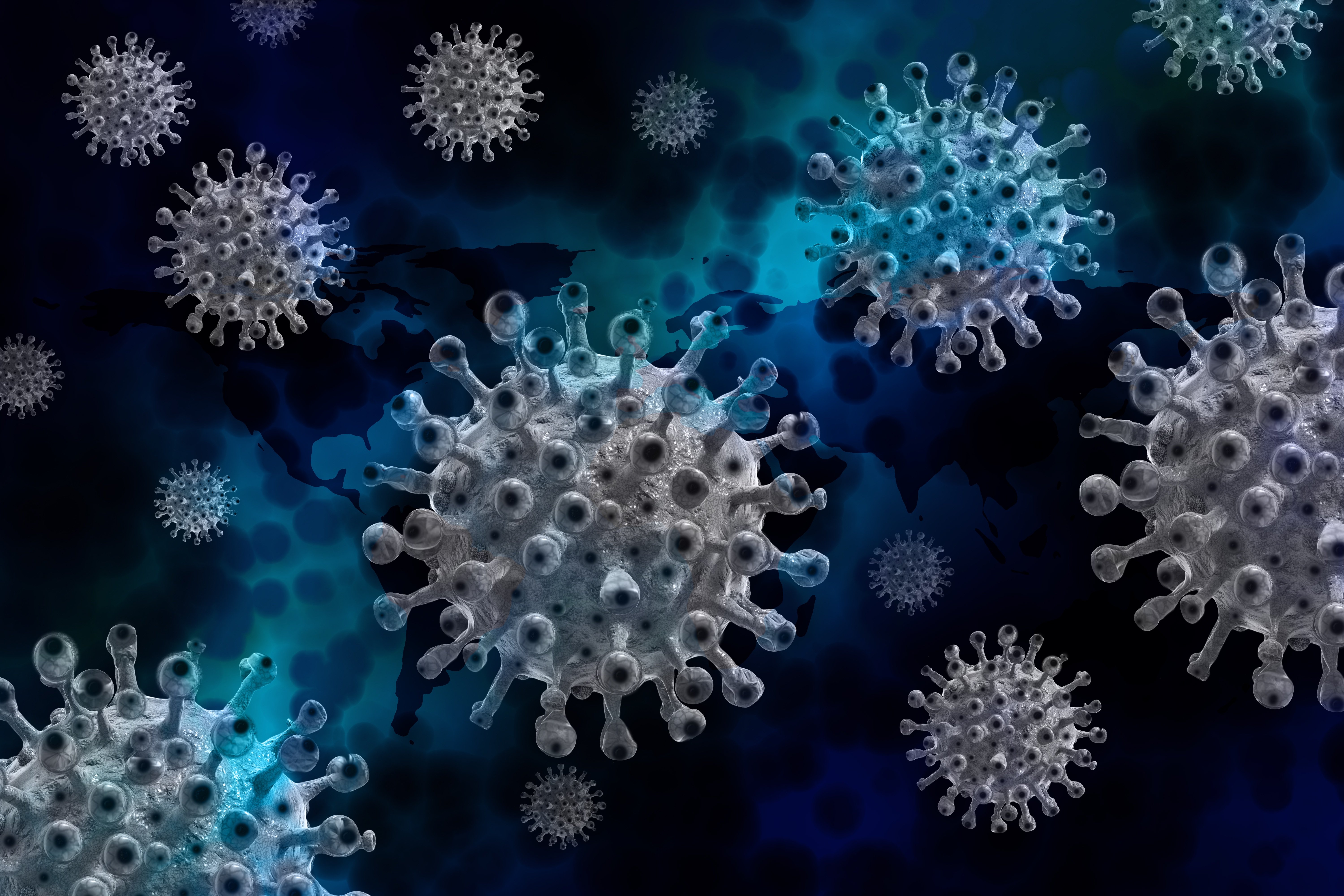 Schaubild des Coronavirus
