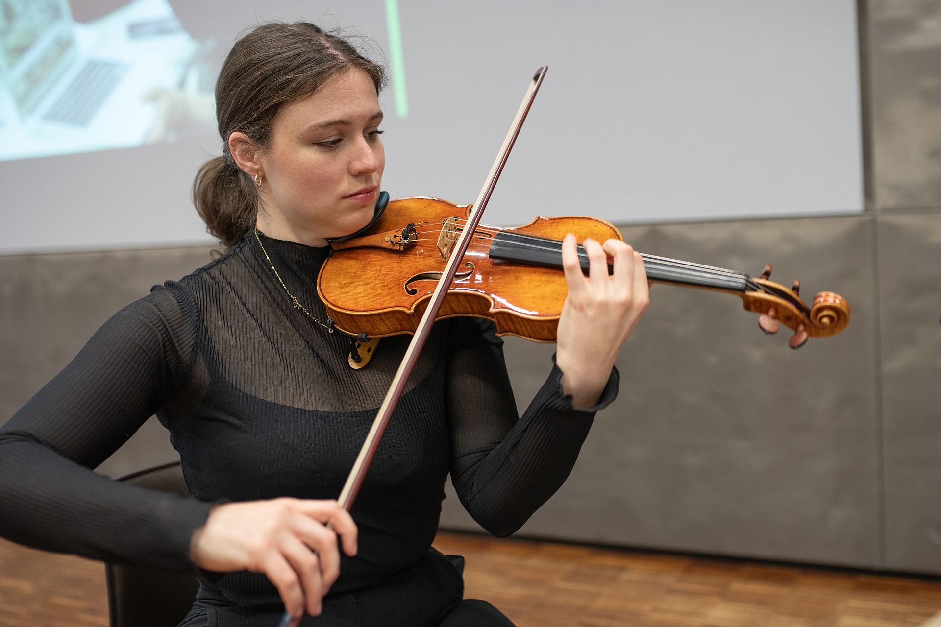 Kathrin Eberitzsch, Violine 1, Streichquartett des Orchesters der universität Ulm