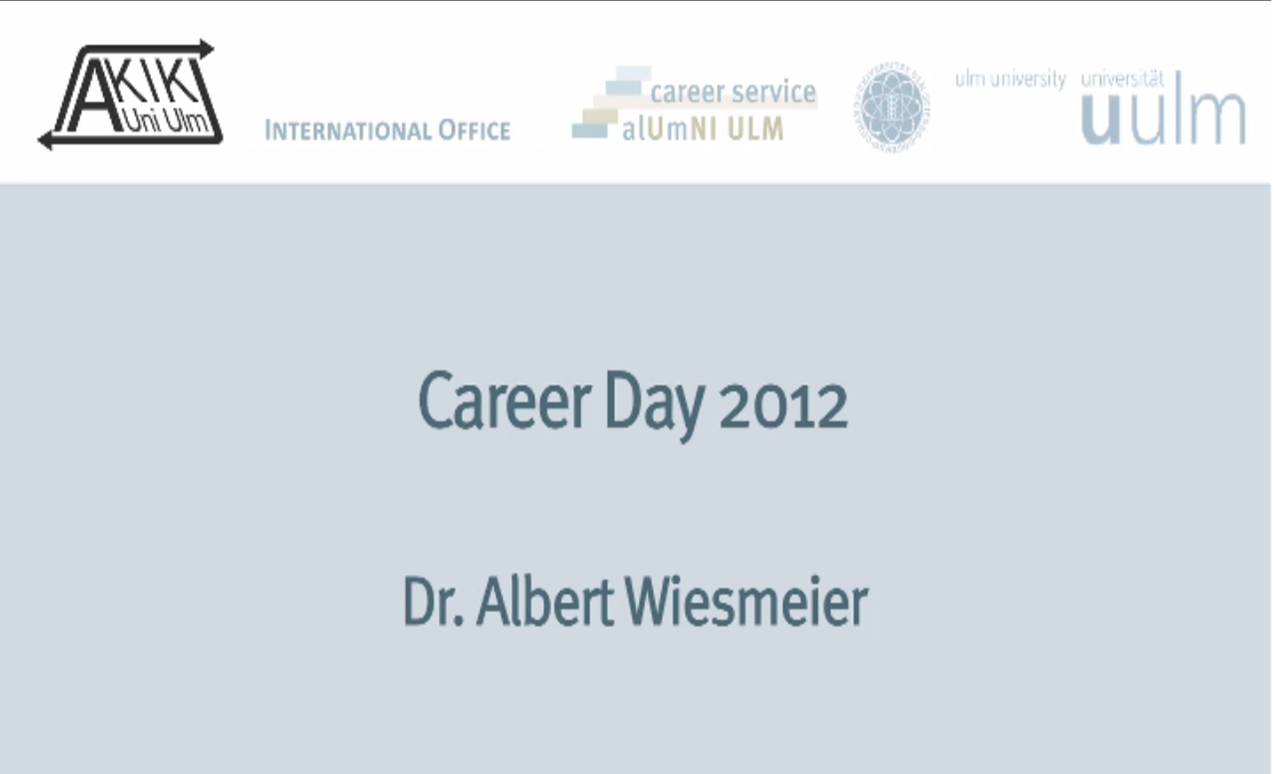 Dr. Albert Wiesmeier: