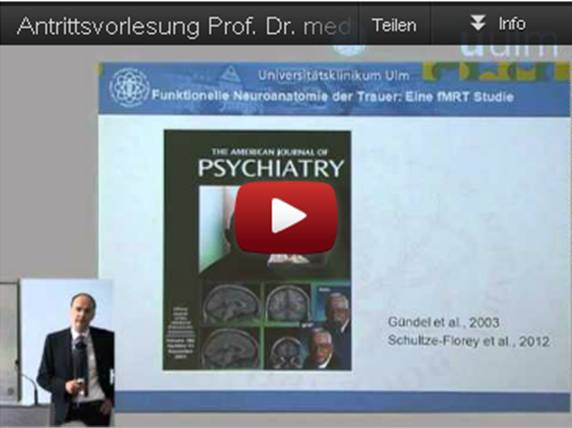 Prof. Dr. med. Harald Gündel: "Moderne Psychosomatik: Von den neurobiologischen Grundlagen bis zur Prävention" Prof. Dr. med. Harald Gündel: "Moderne Psychosomatik: Von den neurobiologischen Grundlagen bis zur Prävention"