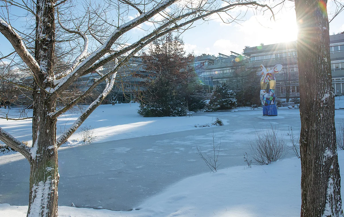 Winterstimmung an der Uni Ulm