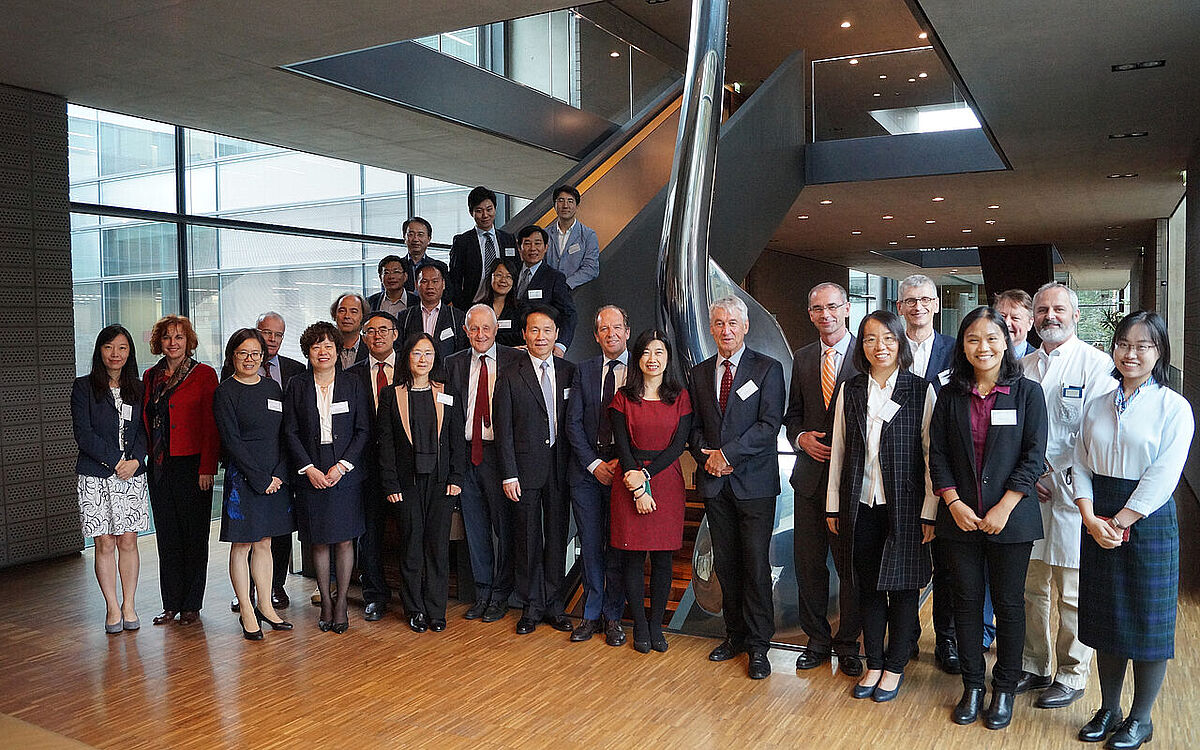 The delegation from Peking University at Ulm University