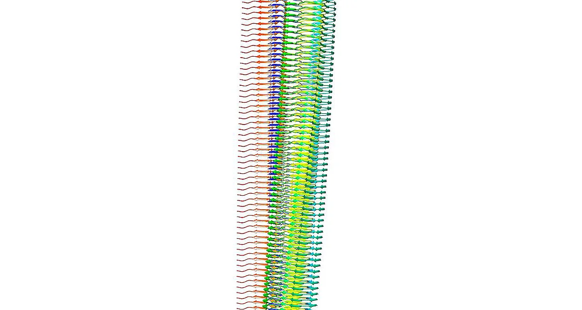 Darstellung einer Amyloidfibrille mittels Kryo-Elektronenmikroskopie