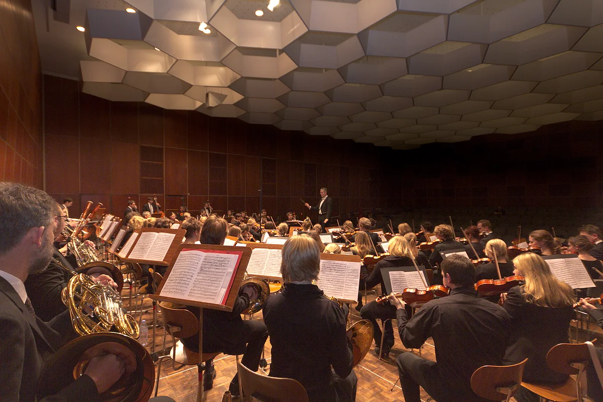 Stellprobe des Uniorchesters im Kornhaus 