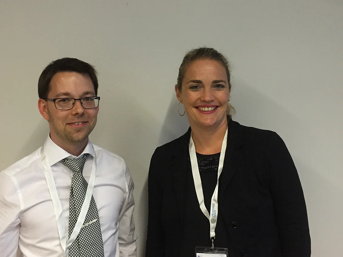 Co-organisator David Knuplesch with keynote speaker Prof. Dr. Stefanie Rinderle-Ma