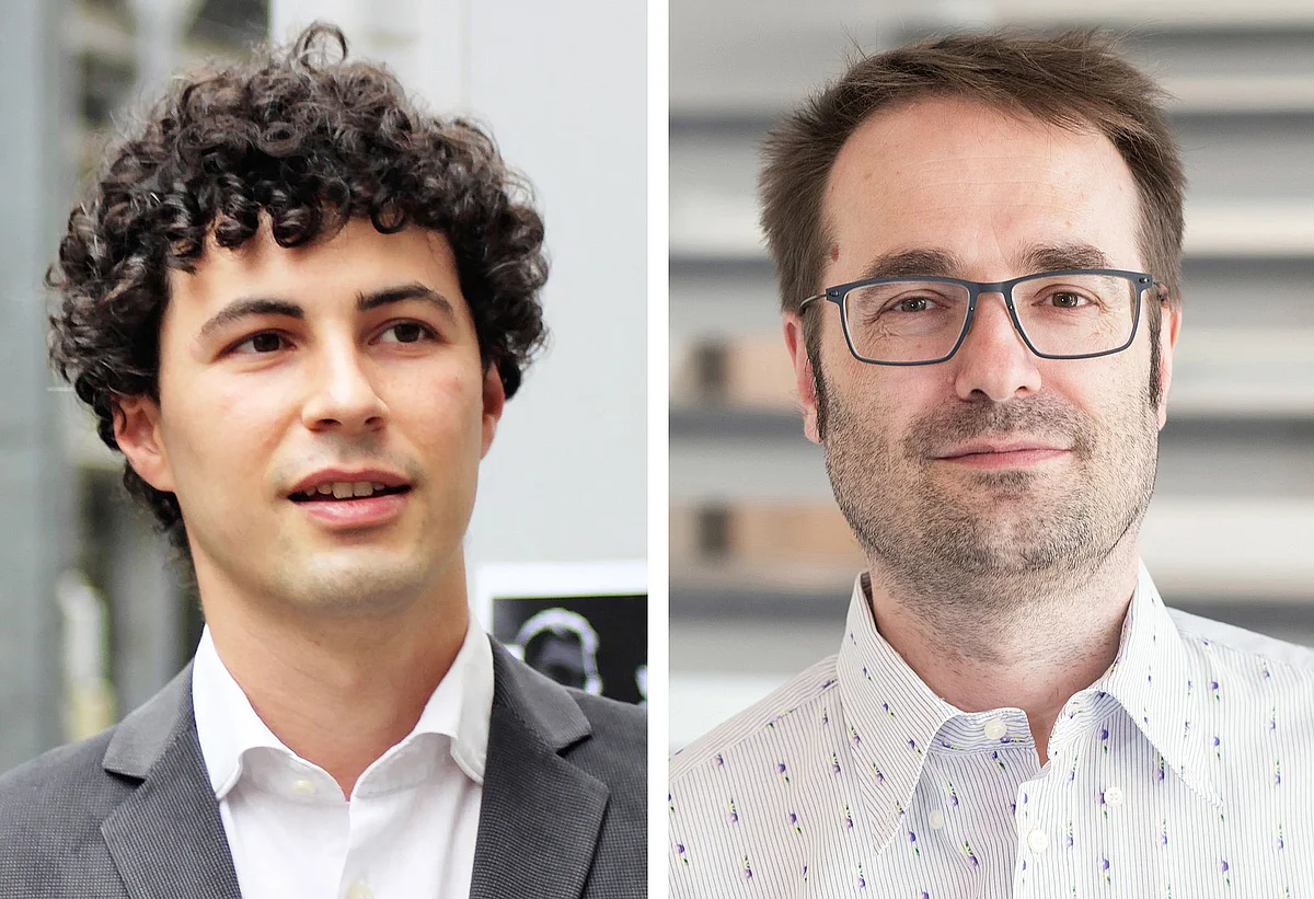 Dr. Ludovico Lami und Institutsleiter Prof. Martin Plenio 