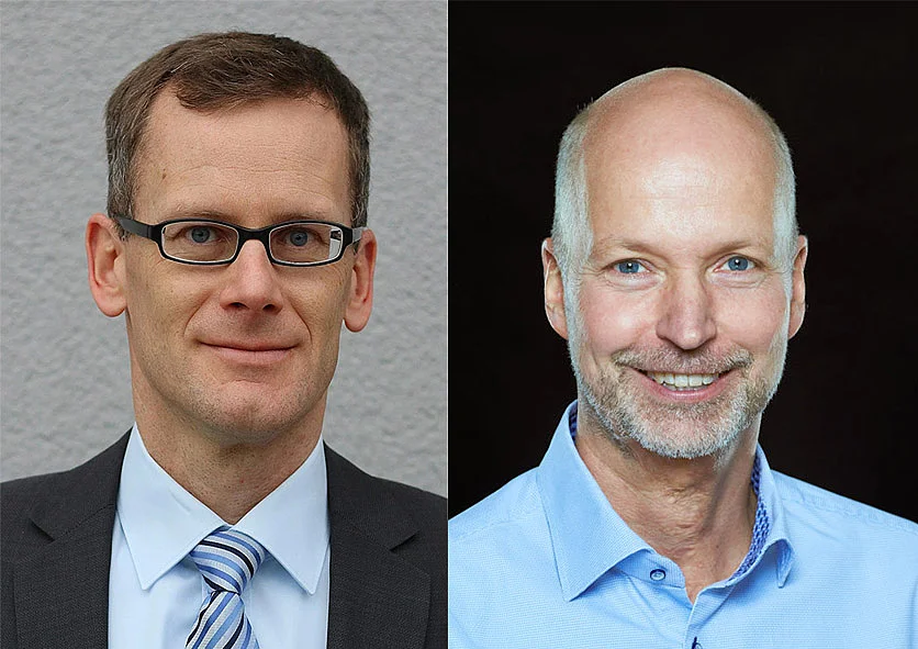 Das KoRaTo-Sprecher-Team Prof. Christian Waldschmidt (links) und Prof. Martin Vossiek