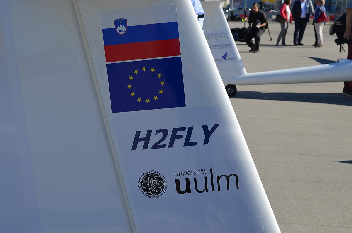 Die Uni Ulm war beim Testflug präsent (Foto: Uni Ulm)