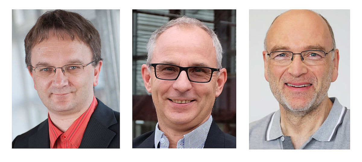 Die Professoren Manfred Reichert, Karsten Urban und Reinhold von Schwerin 