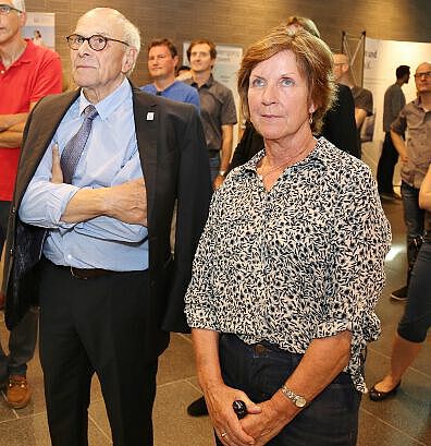 Dr. Marion Gruber at the alumni meeting 2017 Marion Gruber beim Alumni Treffen in der Uni Ulm
