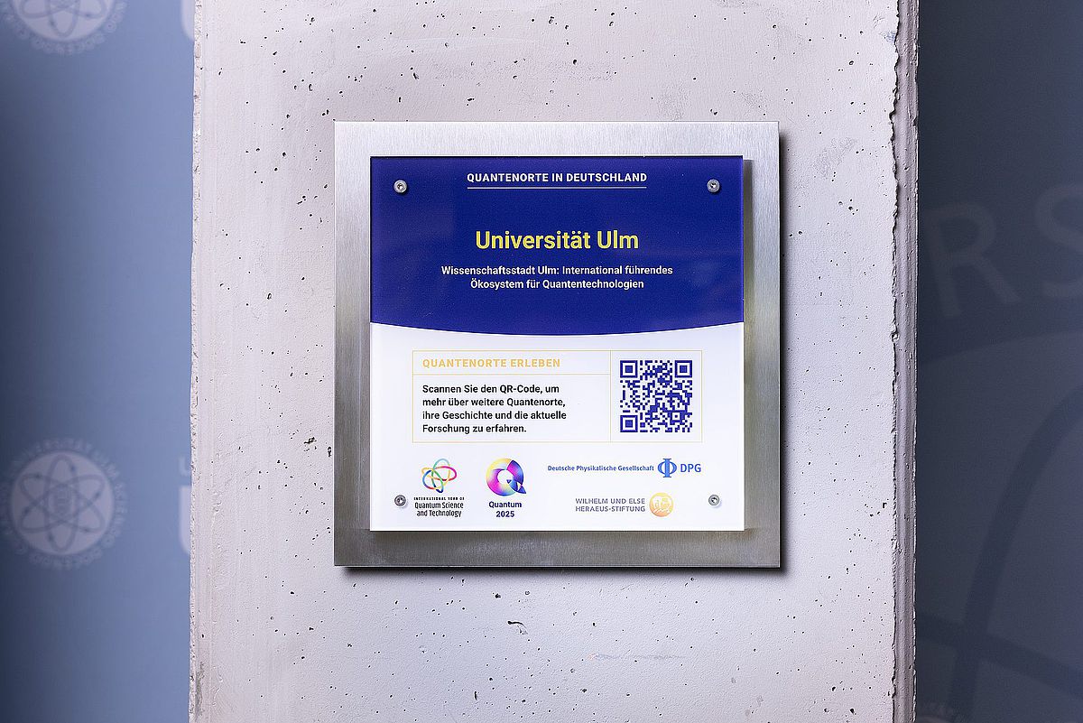 Plakette "100 Quantenorte" 