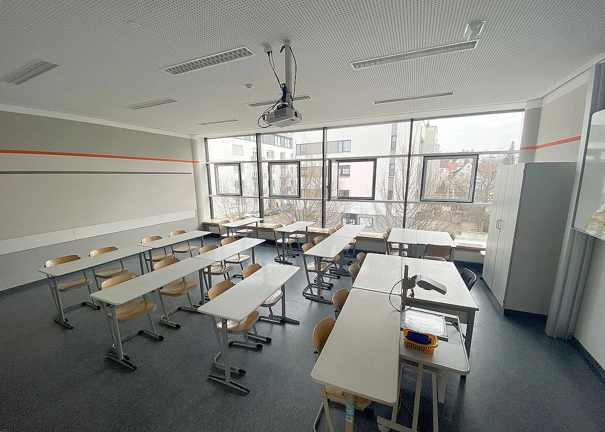 Fachunterrichtsraum in einem Ulmer Gymnasium 