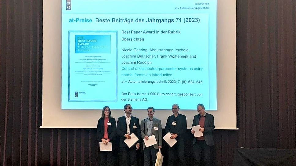 Best Paper Award 2023 der at-Automatisierungstechnik in der Rubrik Übersichten geht an das MRM