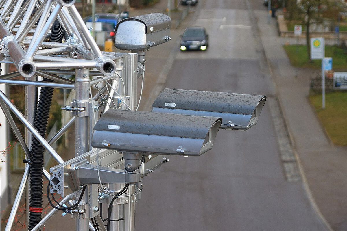 Sensoren an der Pilotanlage 