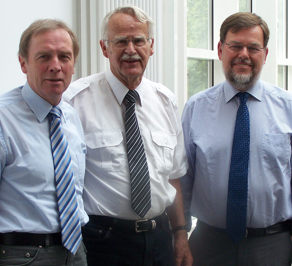 von links: Prof. Karl Joachim Ebeling, Dr. Thomas Ricker, Prof. Hermann Schumacher