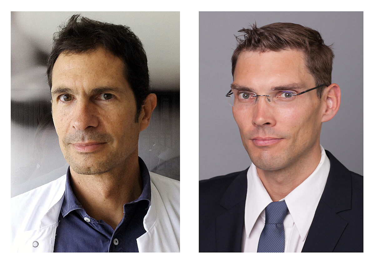 Prof. Carlos Schönfeldt-Lecuona (links) und Prof. Maximilian Gahr 