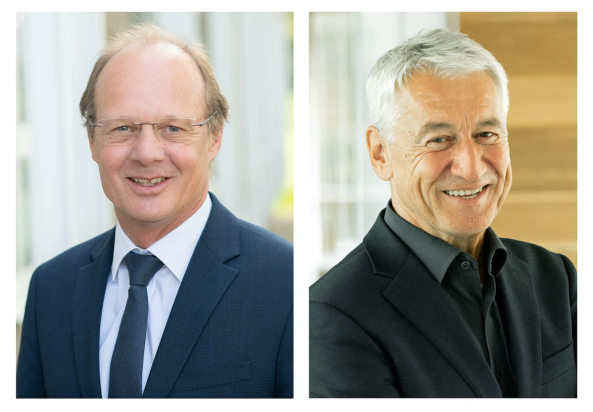 Prof. Michael Weber und Prof. Thomas Wirth