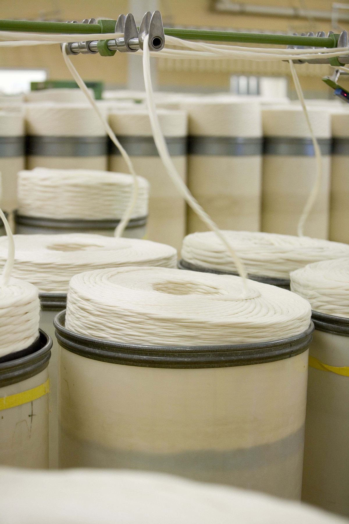 Einzug von Kardenbändern (Foto: Gebr. Otto/Claus Langer)