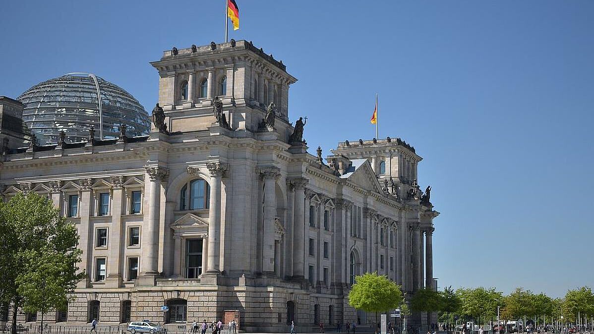 Blick auf den Bundestag