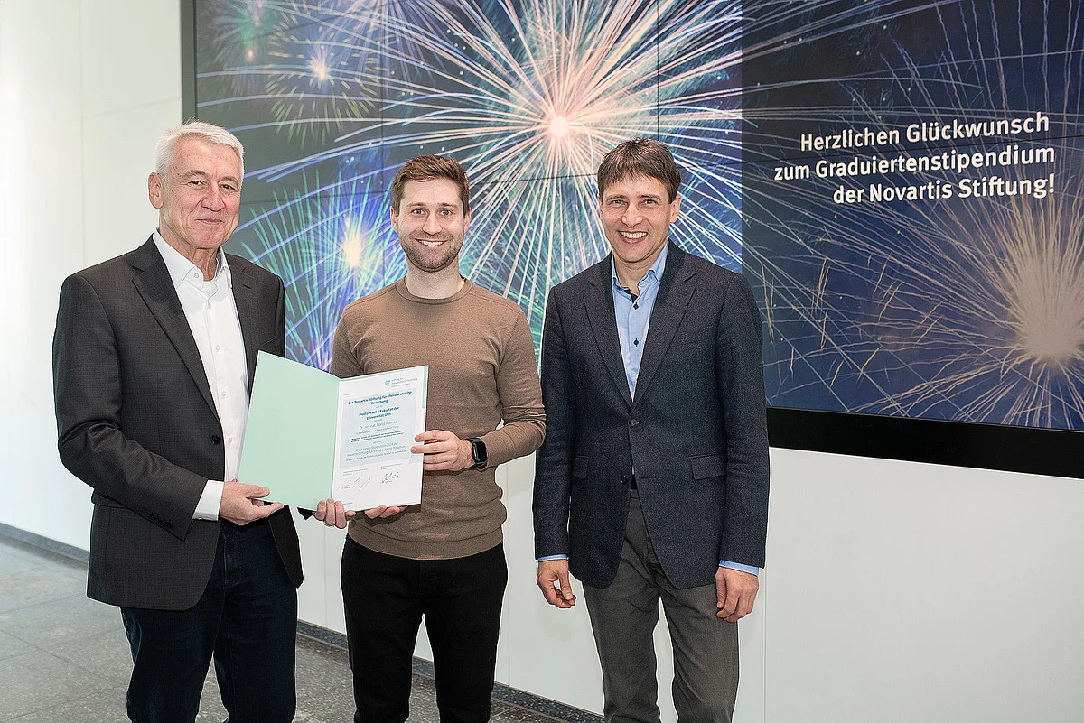 Prof. Thomas Wirth, Dr. Marco Mannes und Prof. Markus Huber-Lang 