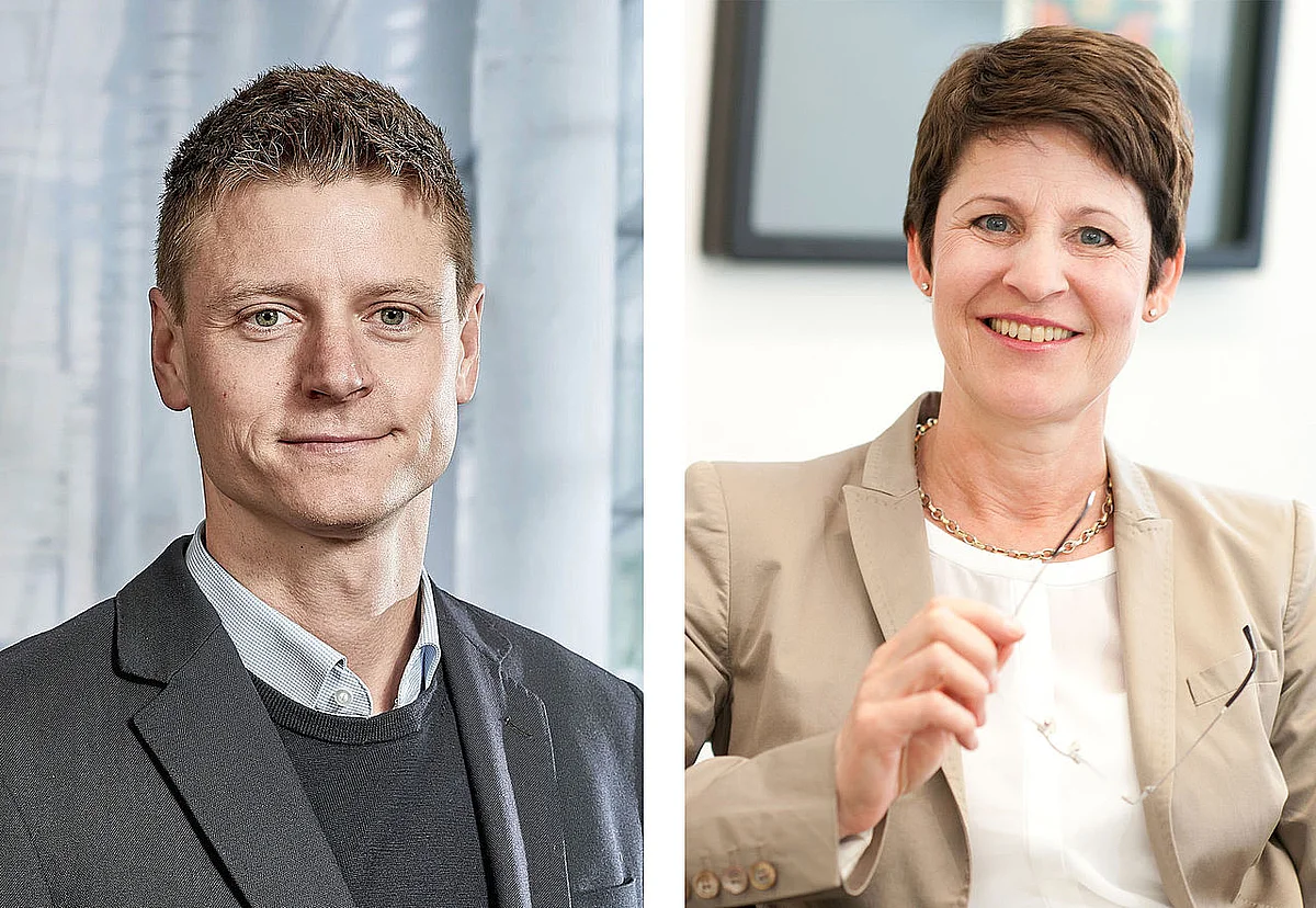 Prof. Stefan Reber (links) und Prof. Anita Ignatius 