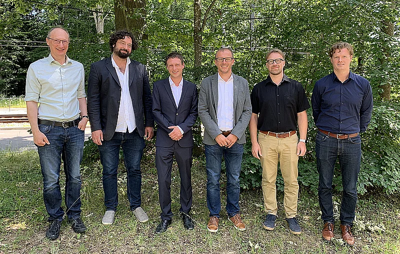 Der Promotionsausschuss: Prof. Dr. F. Haug, Prof. Dr. M. Ernst, Michael Rietzler, Prof. Dr. E. Rukzio, Prof. Dr. T. Ropinski (alle Uni Ulm), Prof. Dr. Steinike (Uni Hamburg)