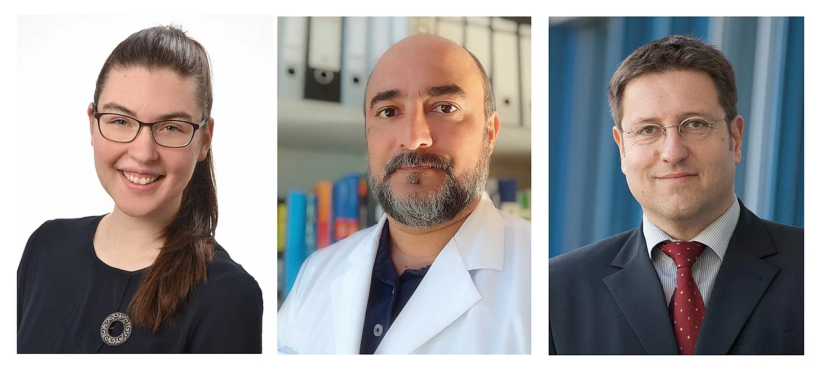 Judith Schumacher, Prof. Panagiotis Papatheodorou und Prof. Holger Barth 