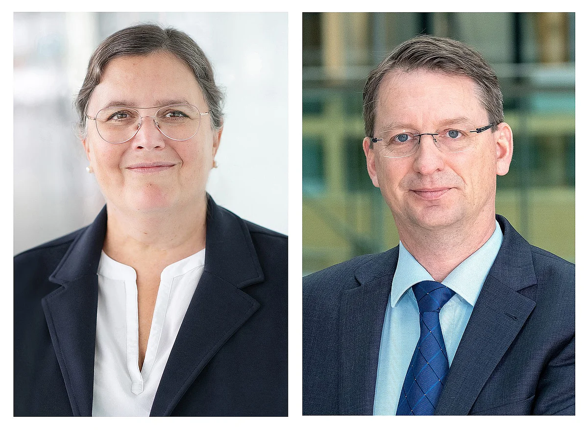 Professorin Pamela Fischer-Posovszky mit Dr. Dirk Stenkamp