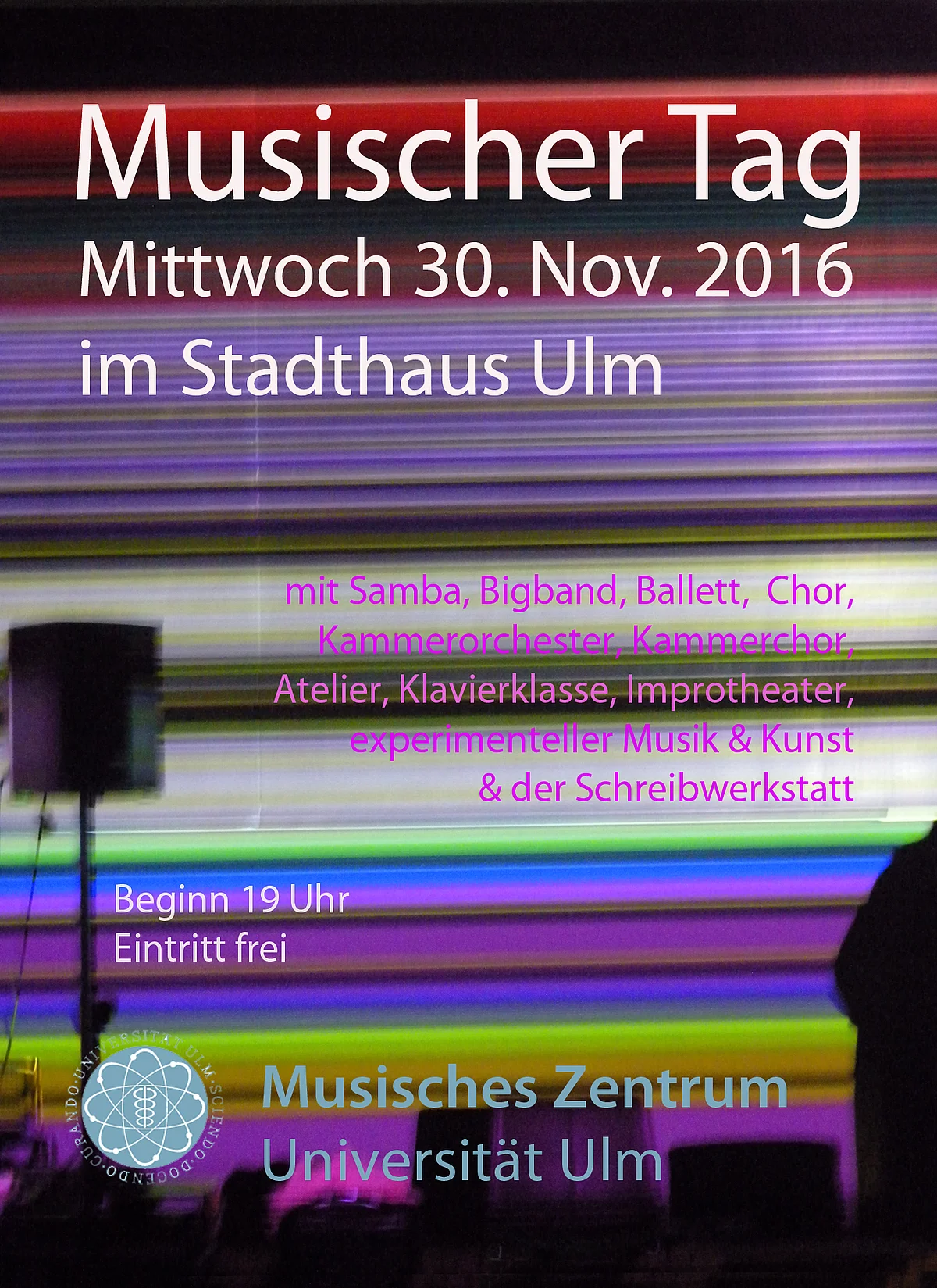 Flyer Musisches Zentrum MUZ Universität Ulm Stadthaus Ulm
