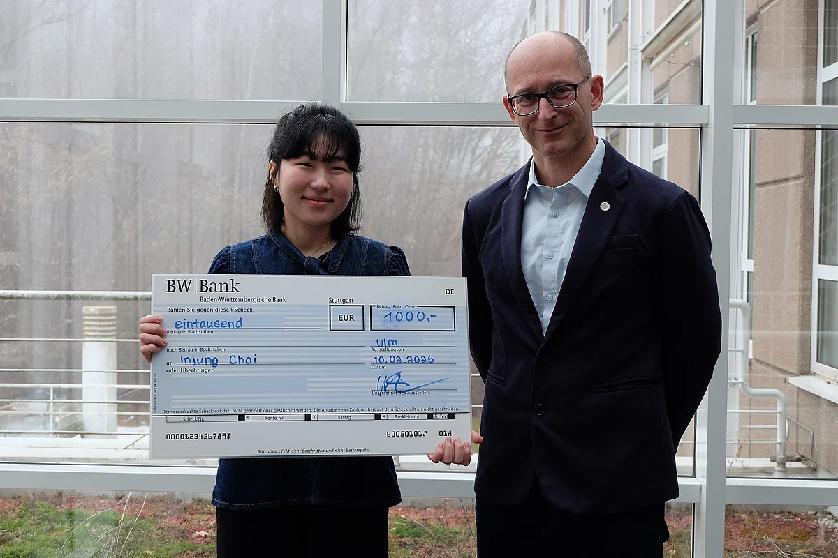 Prof. Dieter Rautenbach mit DAAD-Preisträgerin Injung Choi