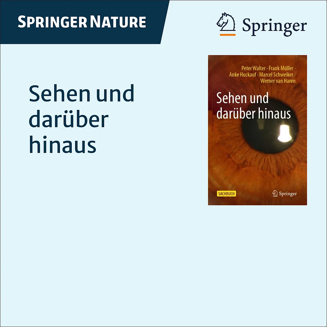 Sehen und darüber hinaus, published by Springer Verlag