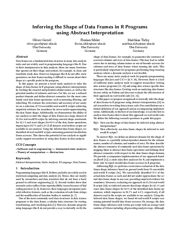 Erste Seite des ASE Paper Preprints