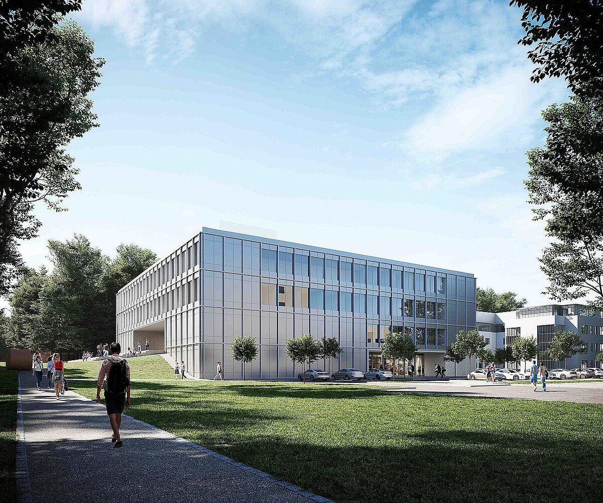  This is what the MTW building located at Uni Ost will look like when it's finished (photo: Heinle, Wischer und Partner, Freie Architekten)