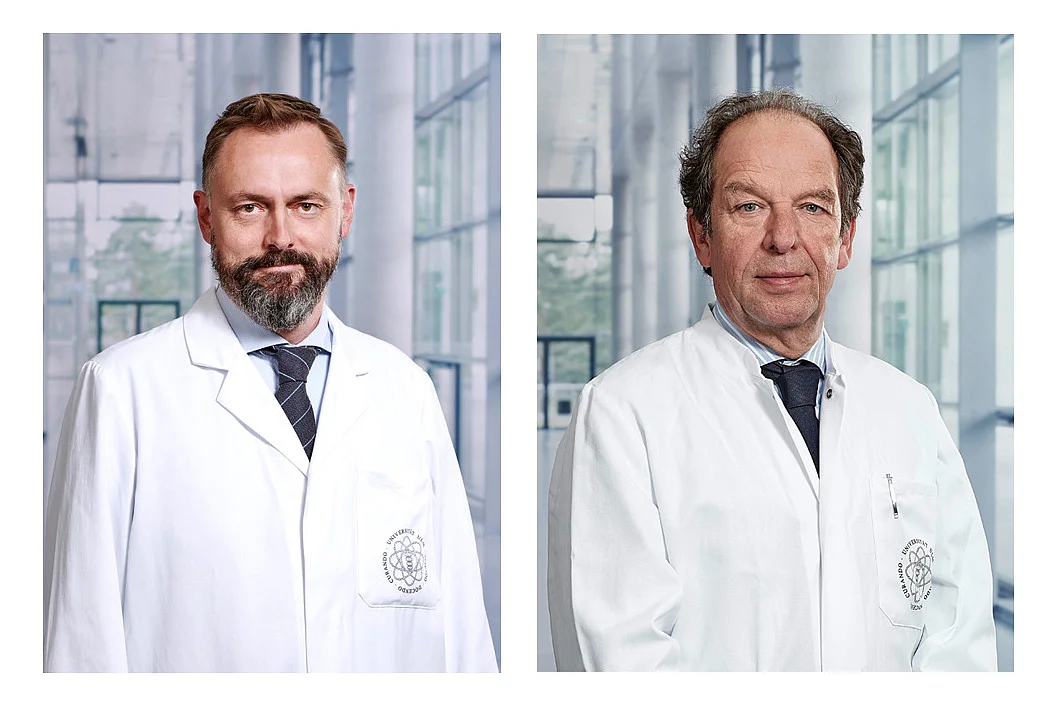 Prof. Lüder H. Meyer (links) und Prof. Klaus-Michael Debatin 