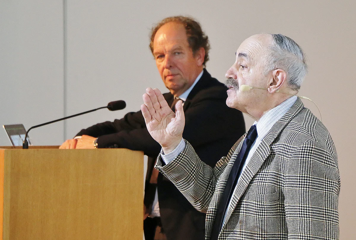 Prof. Klaus-Michael Debatin mit Prof. Robert A. Weinberg