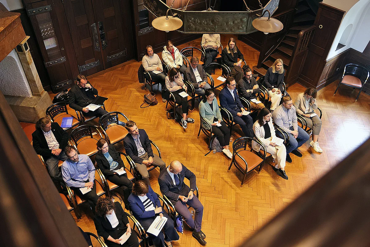 The audience at the banquet in the Knights’ Hall 