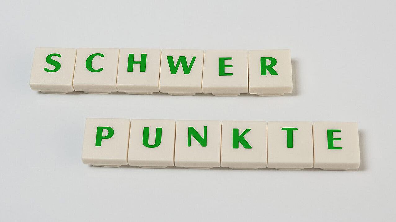 Buchstabenkärtchen Schwerpunkte Buchstabenkärtchen Schwerpunkte