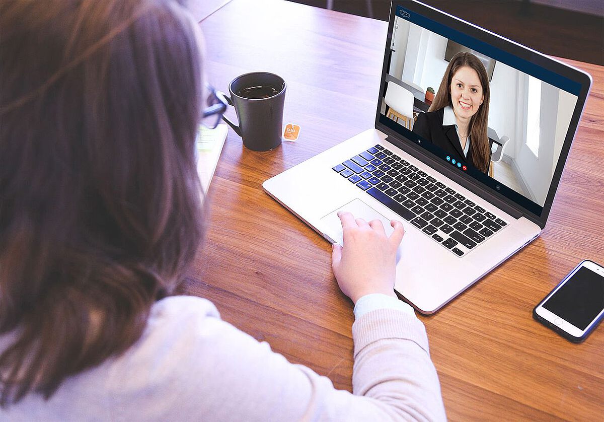 Job interview in the form of a videoconference