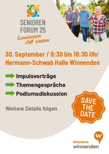 Save the date Plakat mit Ankündigung von Impulsvorträgen und einer Podiumsdiskussion