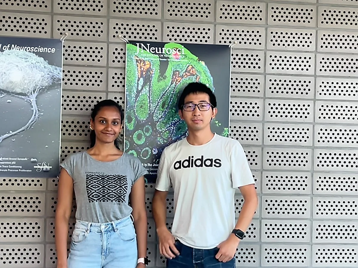 v.l. Natalie Dikwella und Dr. Jialei Song