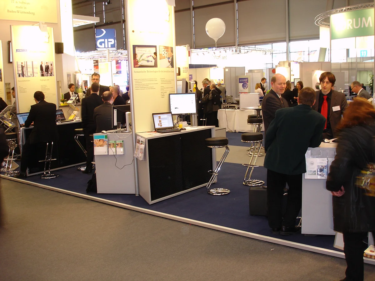 Bilder vm Messestand auf der CeBIT