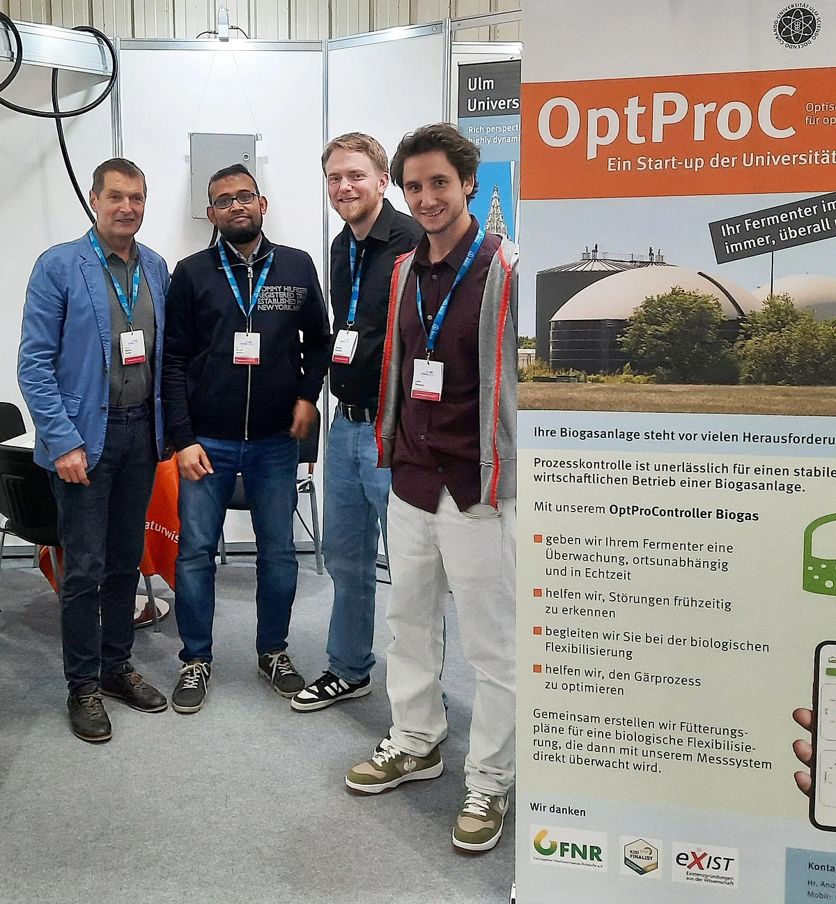 Das OptProC-Team auf der Biogas-Messe 