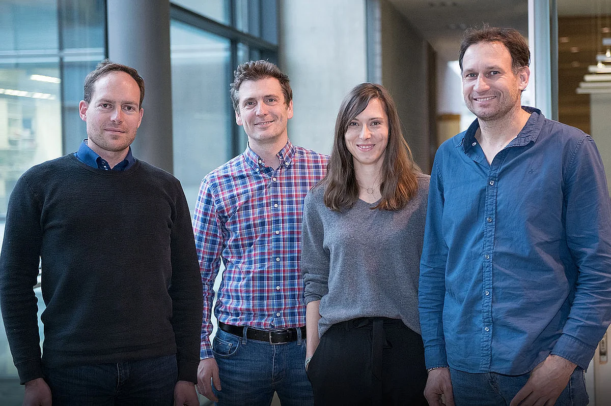 Prof. Christof Gebhardt, Prof. Bernd Knöll, Lisa Hipp und Prof. Jens Michaelis 
