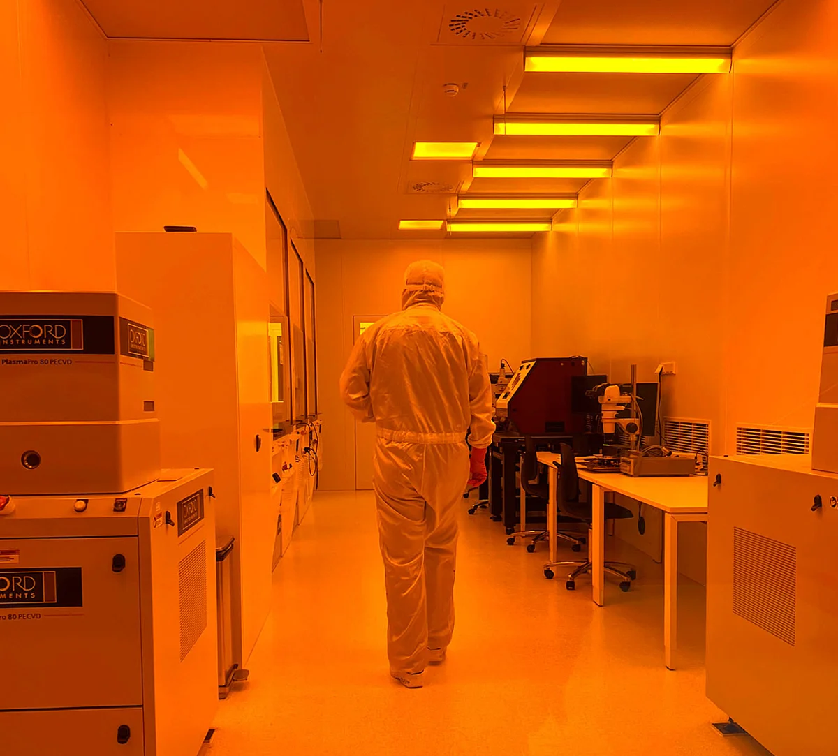 View into the clean room