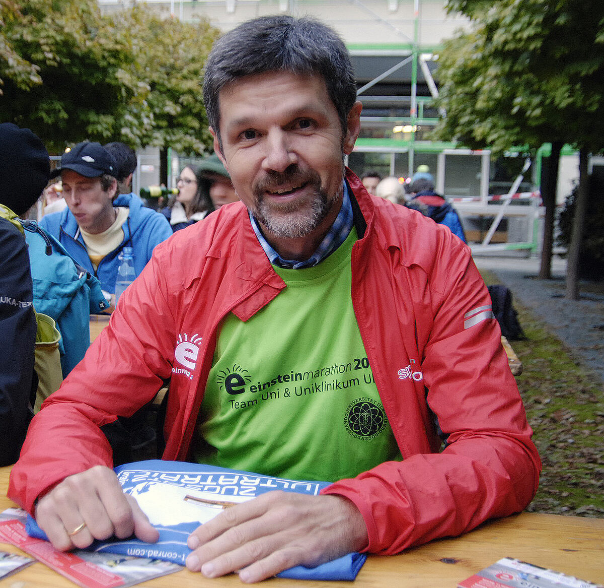 Thomas Zemmler (ZIK Uniklinik) läuft die volle Marathon-Distanz