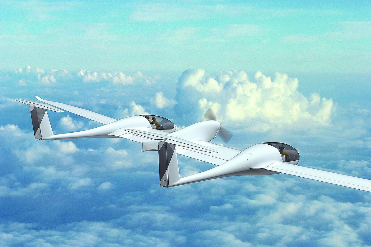 Das weltweit ersten viersitzigen Wasserstoff-Brennstoffzellen-Flugzeugs Hy4